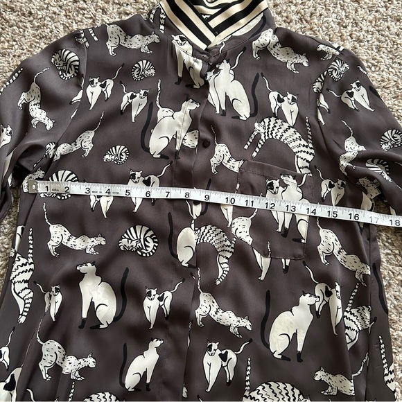 Zara Gray and White Animal Print Mini Dress - Picture 7 of 9